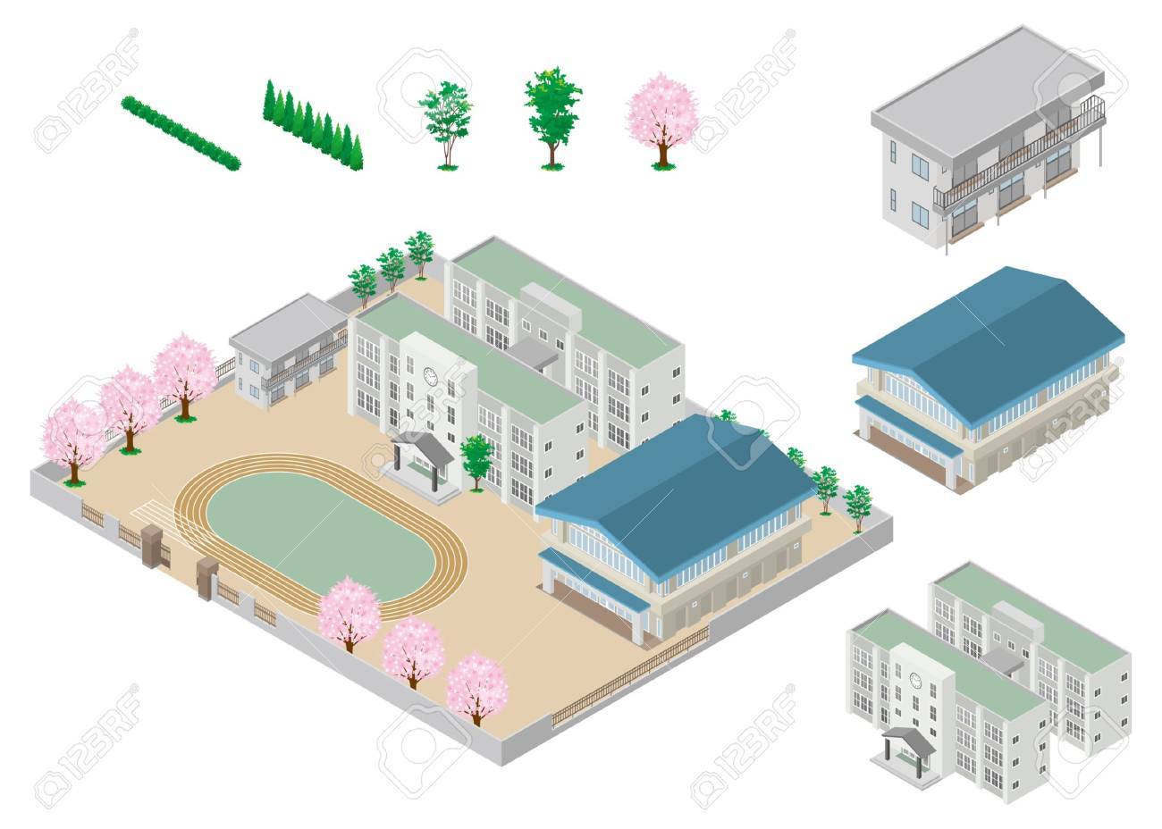 建物 学校 のイラスト素材 ベクタ Image