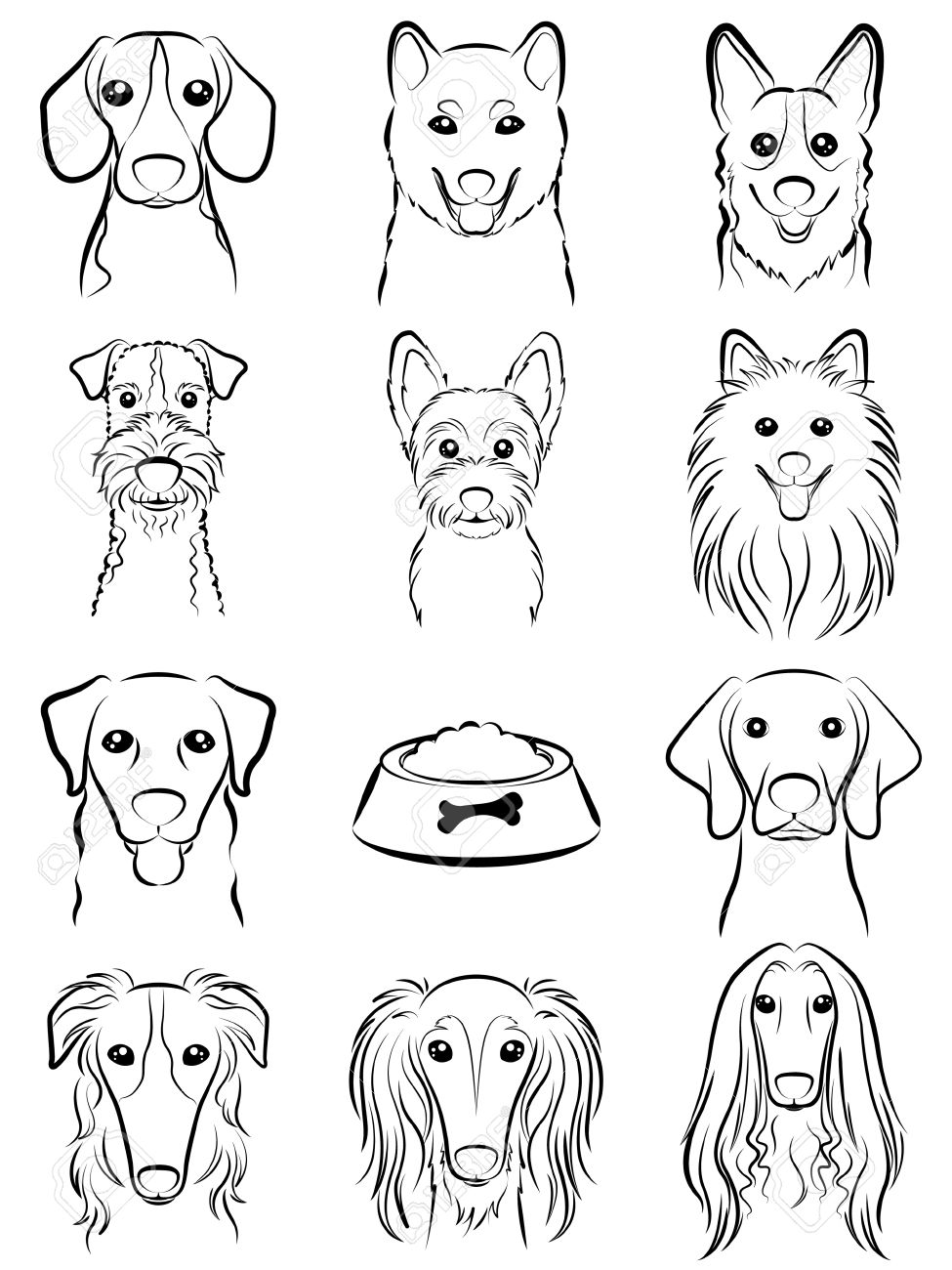 犬 図面の線 のイラスト素材 ベクタ Image 犬 図面の線 のイラスト素材 ベクタ Image
