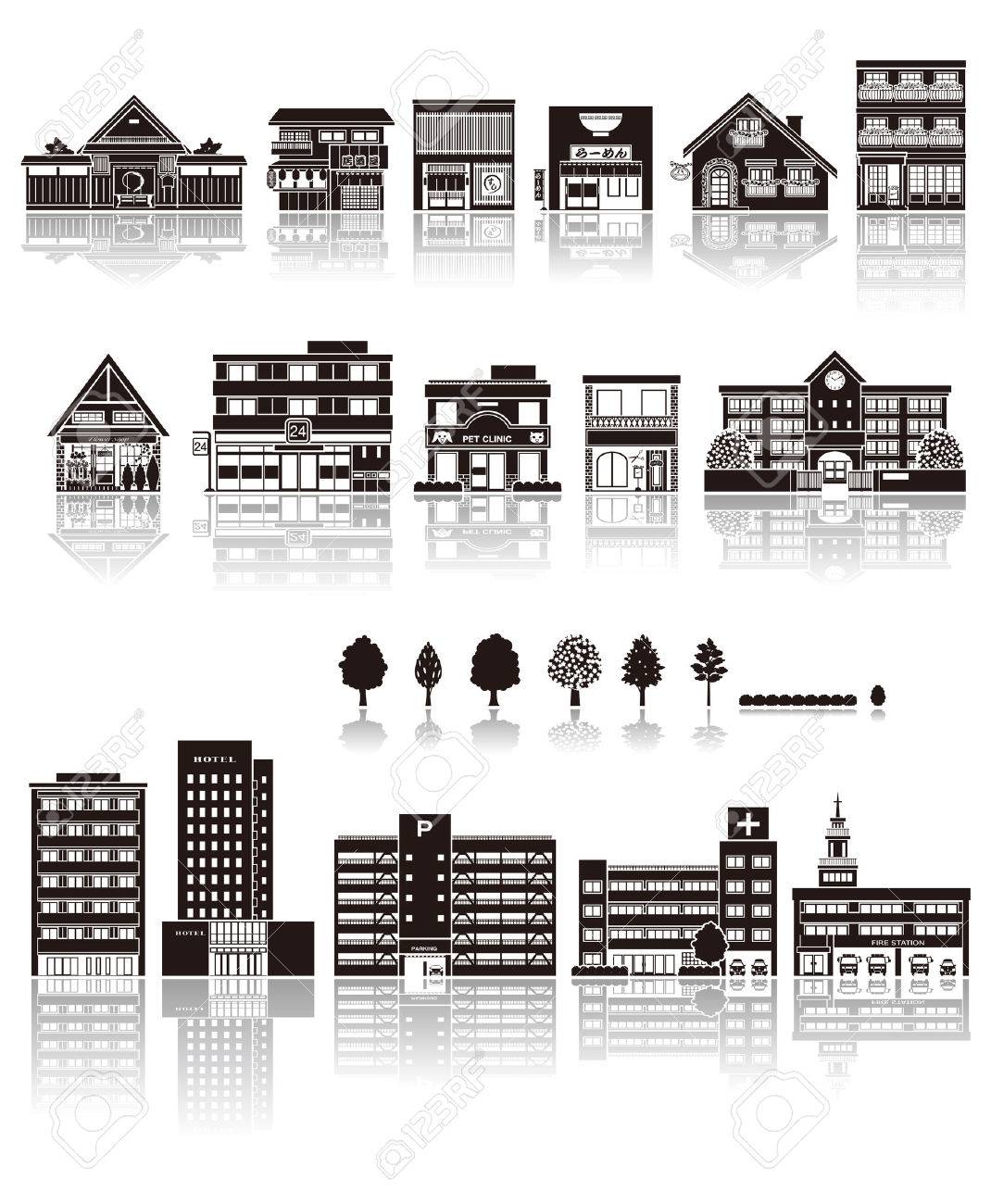 アイコン シルエットを構築 のイラスト素材 ベクタ Image