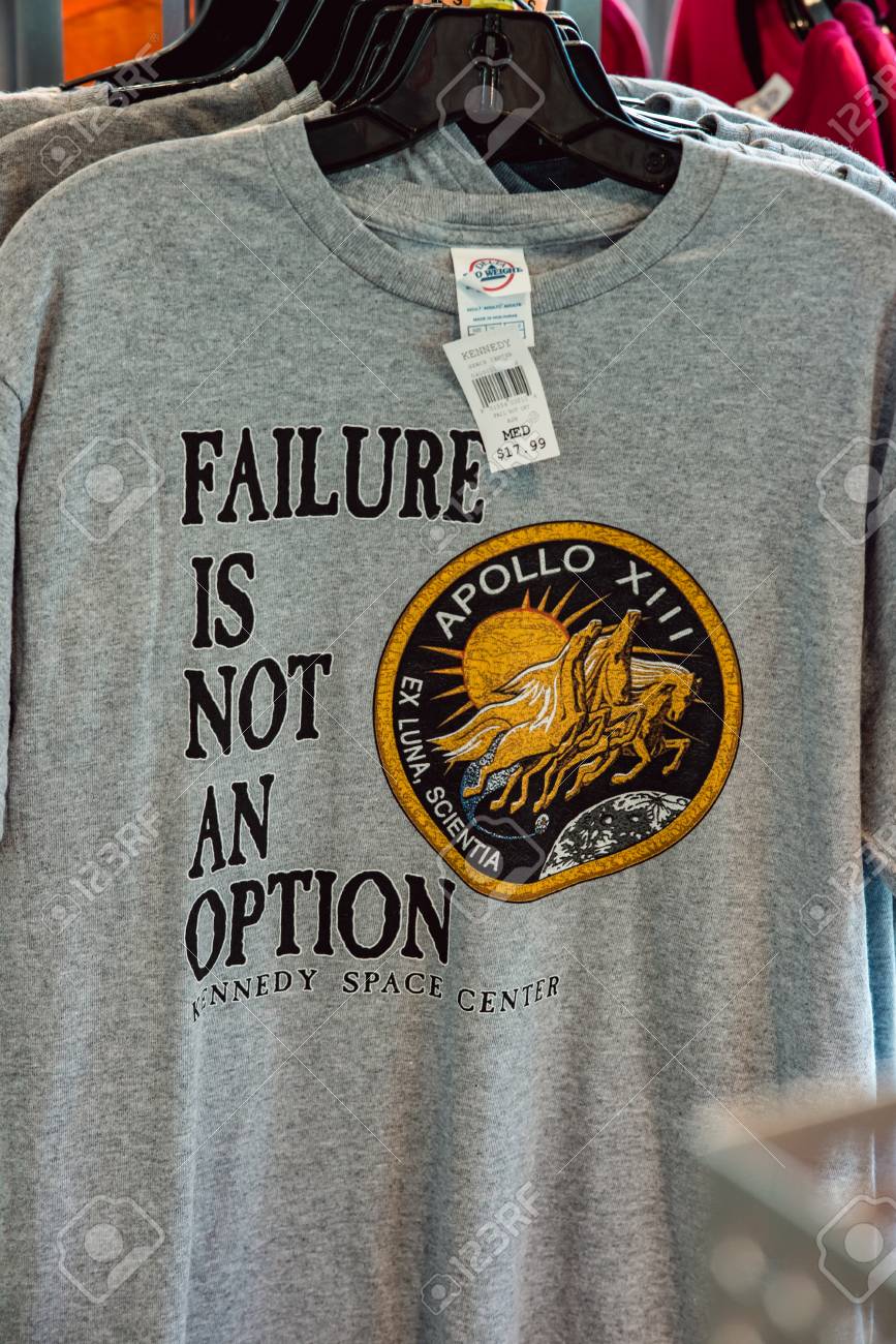 failure is not an option nasa t shirt