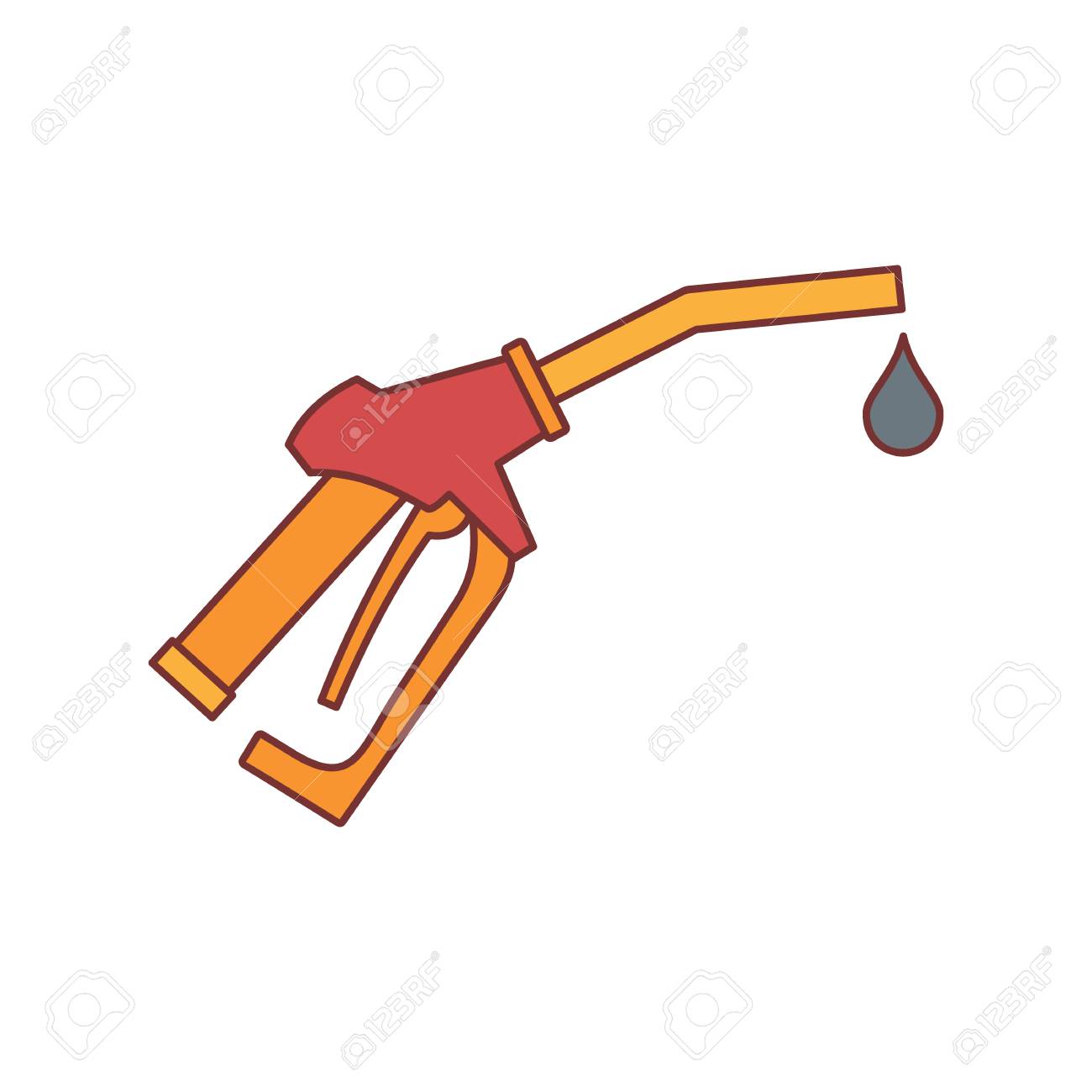 fuel gun icon cartoon illustration of fuel gun vector icon for