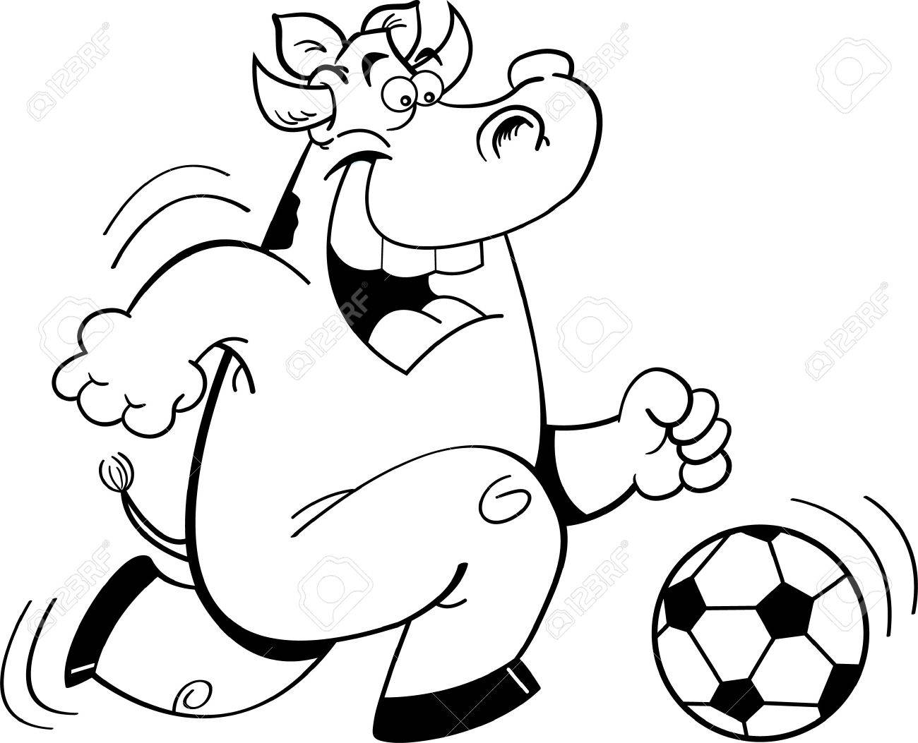 サッカーをして牛の黒と白のイラストのイラスト素材 ベクタ Image サッカーをして牛の黒と白のイラストのイラスト素材 ベクタ Image