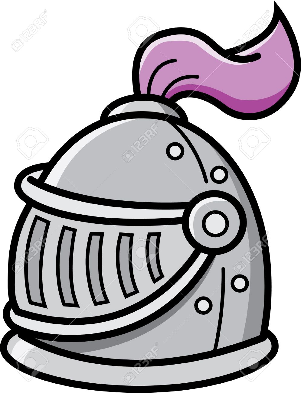 cartoon illustration of a knight s helmet royalty free cliparts