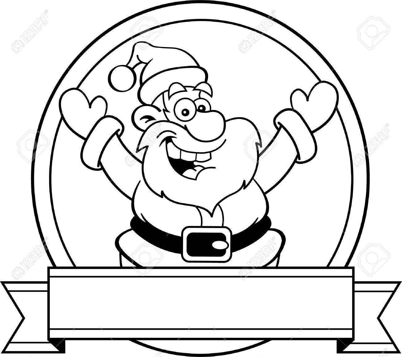Ilustracion En Blanco Y Negro De Santa Claus Con Una Bandera Ilustraciones Vectoriales Clip Art Vectorizado Libre De Derechos Image Ilustracion En Blanco Y Negro De Santa Claus Con Una Bandera Ilustraciones Vectoriales Clip Art Vectorizado Libre De Derechos Image