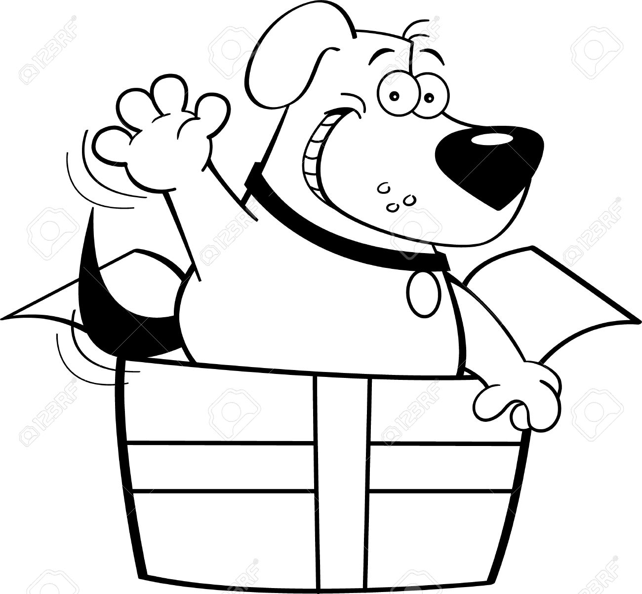Black And White Illustration Of A Dog Inside Gift Box Royalty Rh 123rf Com Crayon Clipart Black And White Illustration Of A Dog Inside Gift Box Royalty Rh 123rf Com Crayon Clipart