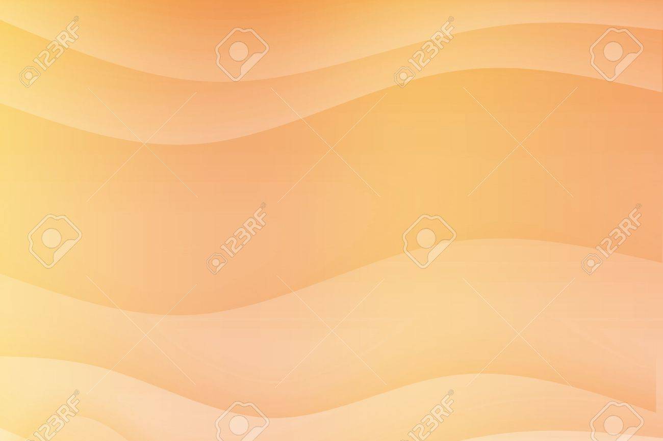 Orange Soft Curving Lines Abstract Background Wallpaper Stock