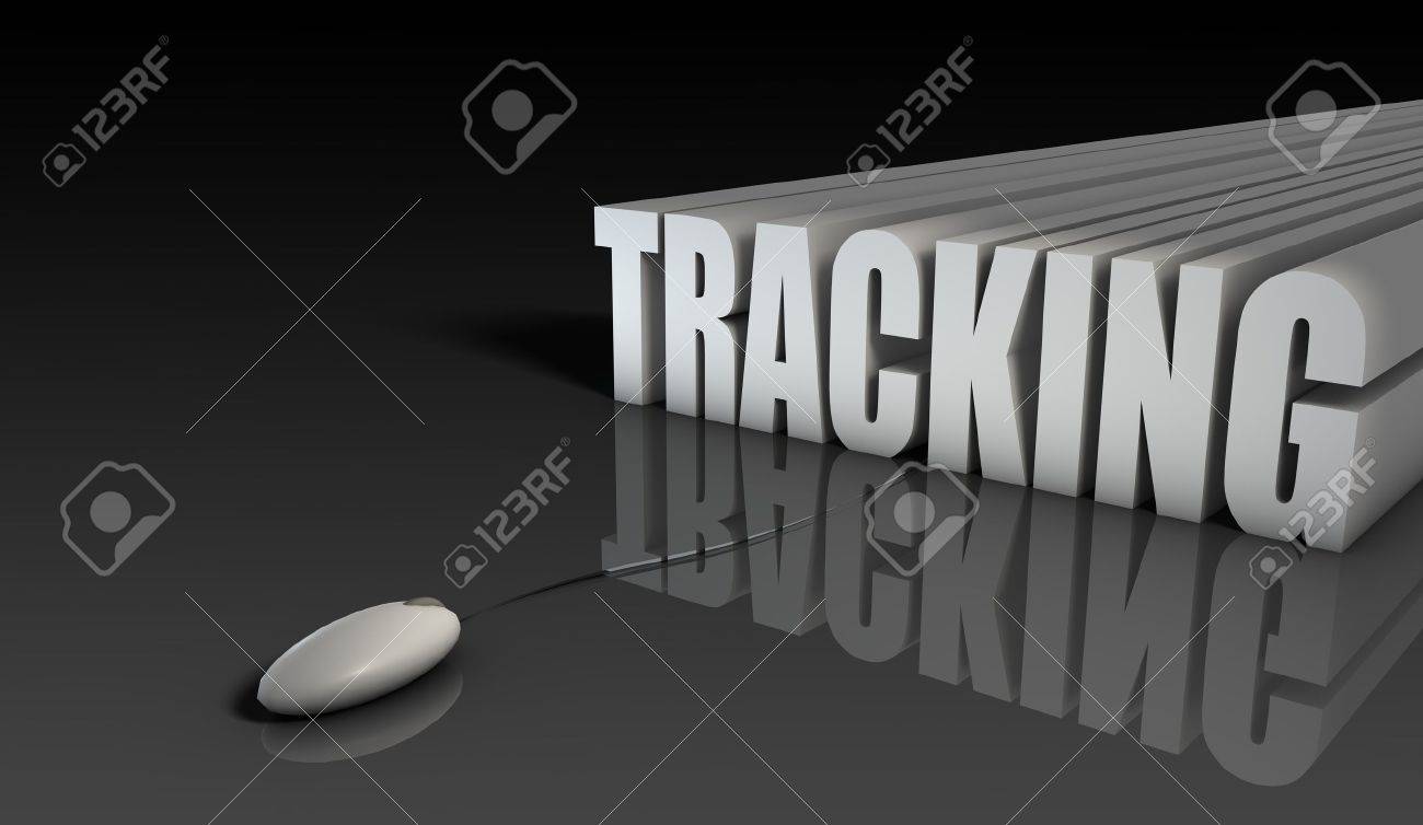 online tracking system of sales purchase in 3d stock photo picture