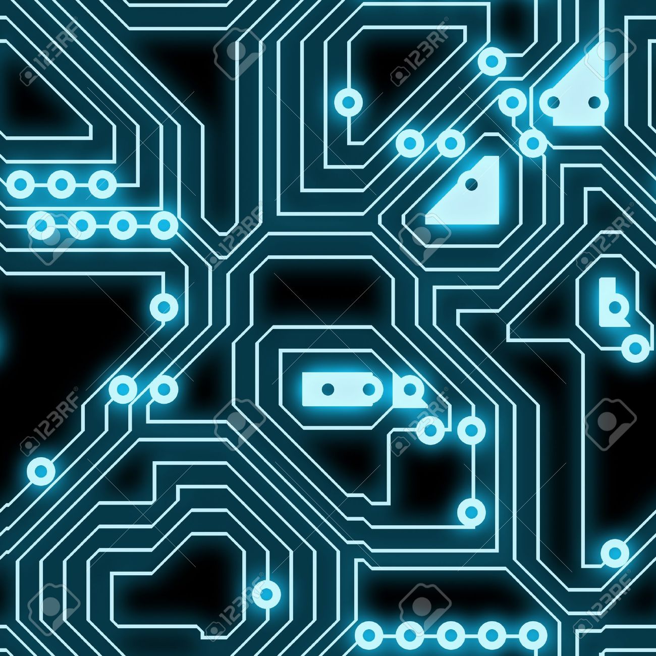 seamless circuitry background as a texture art stock photo picture blue circuitry background