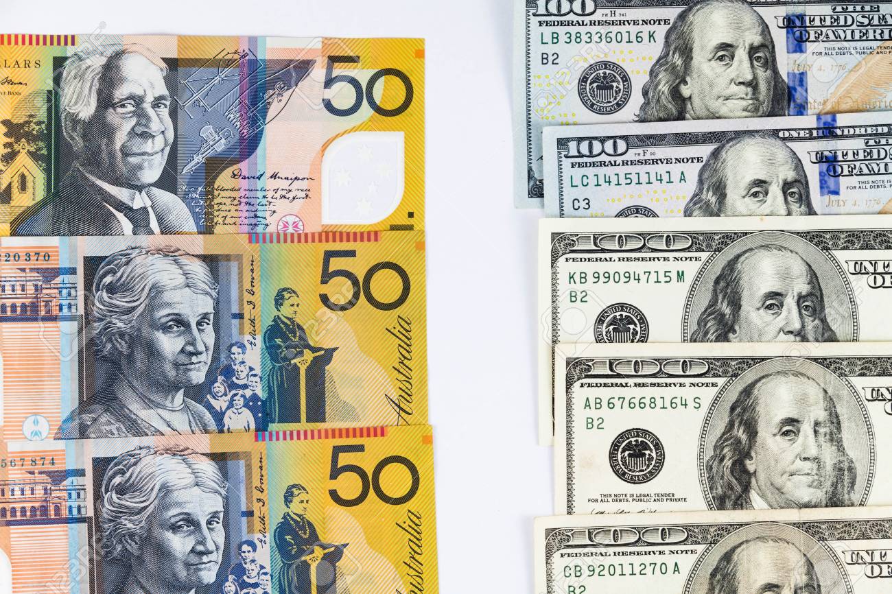 강한 통화 환율을 나타내는 호주 달러와 미국 달러의보기를 닫습니다. 로열티 무료 사진, 그림, 이미지 그리고 스톡포토그래피. Image  71406348