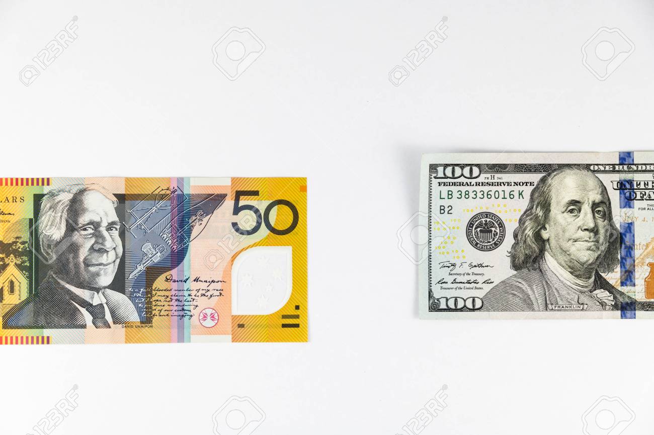 米ドルと強い通貨の為替レートを示すオーストラリアドル オーストラリアのクローズ アップ表示の写真素材・画像素材 Image 71127590
