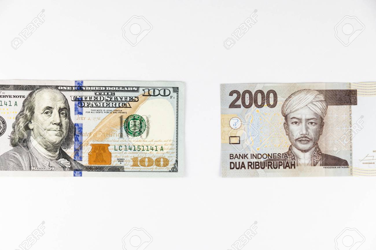 米ドルとインドネシア ルピアの強い通貨為替レートを示すのクローズ アップ表示の写真素材・画像素材 Image 71406426