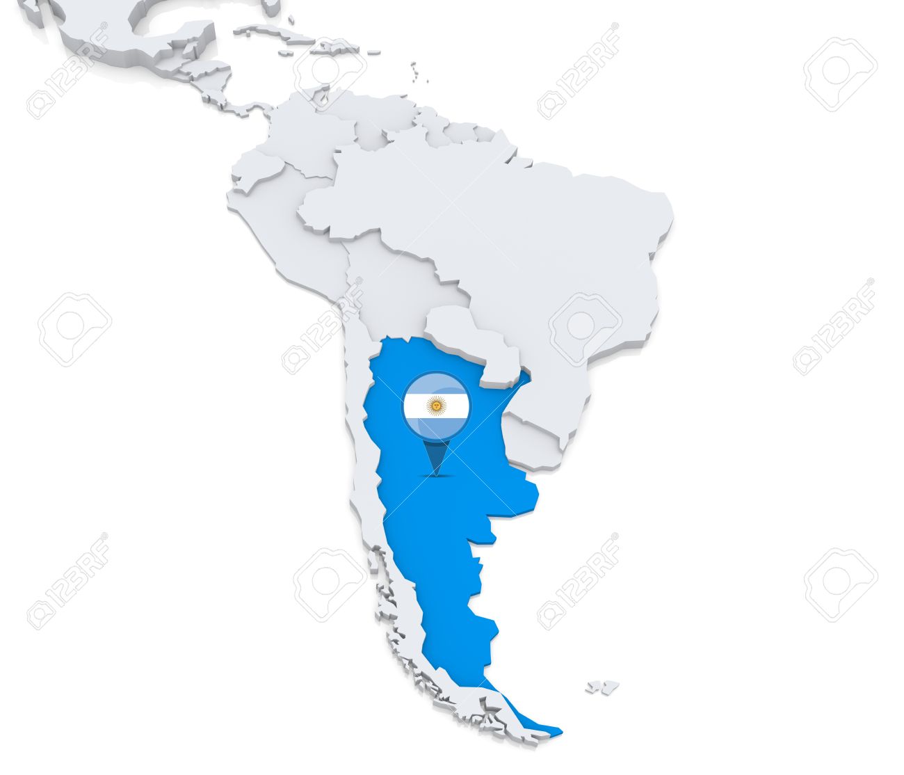 Resultado de imagen para argentina en el mapa de america