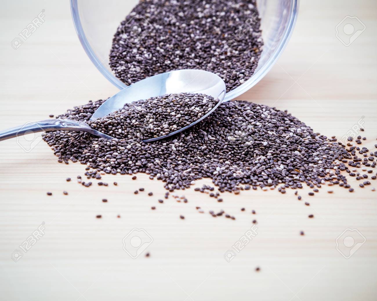 nutritious chia seeds in