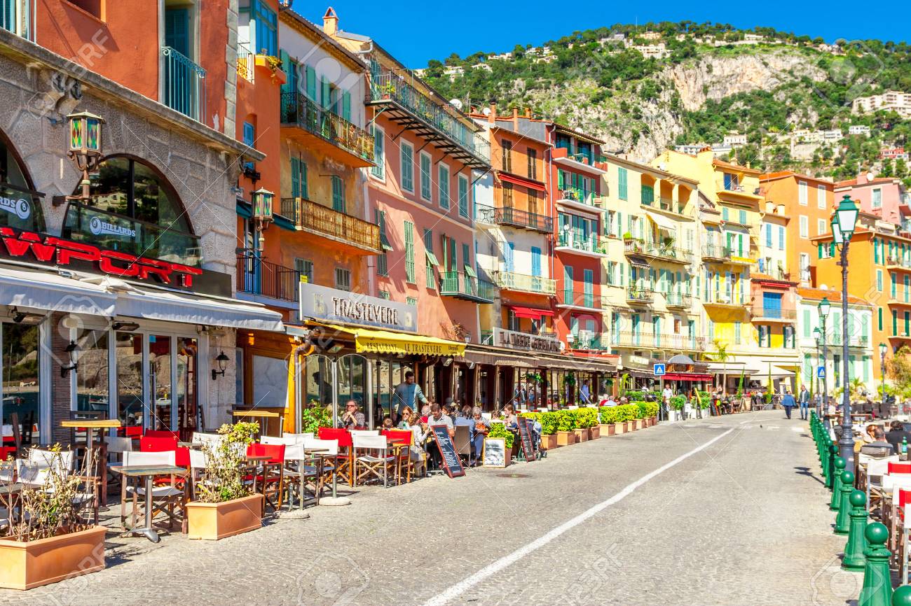 View of beautiful landscape with Mediterranean luxury resort. Villefranche-sur-Mer, Nice, Cote d'Azur, French Riviera. - 54469404 View of beautiful landscape with Mediterranean luxury resort. Villefranche-sur-Mer, Nice, Cote d'Azur, French Riviera. - 54469404