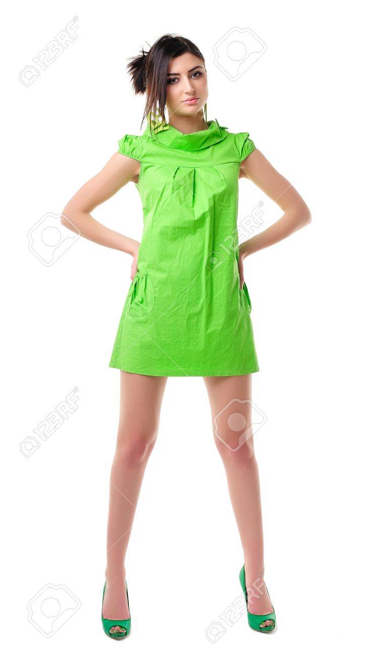 green lime dress