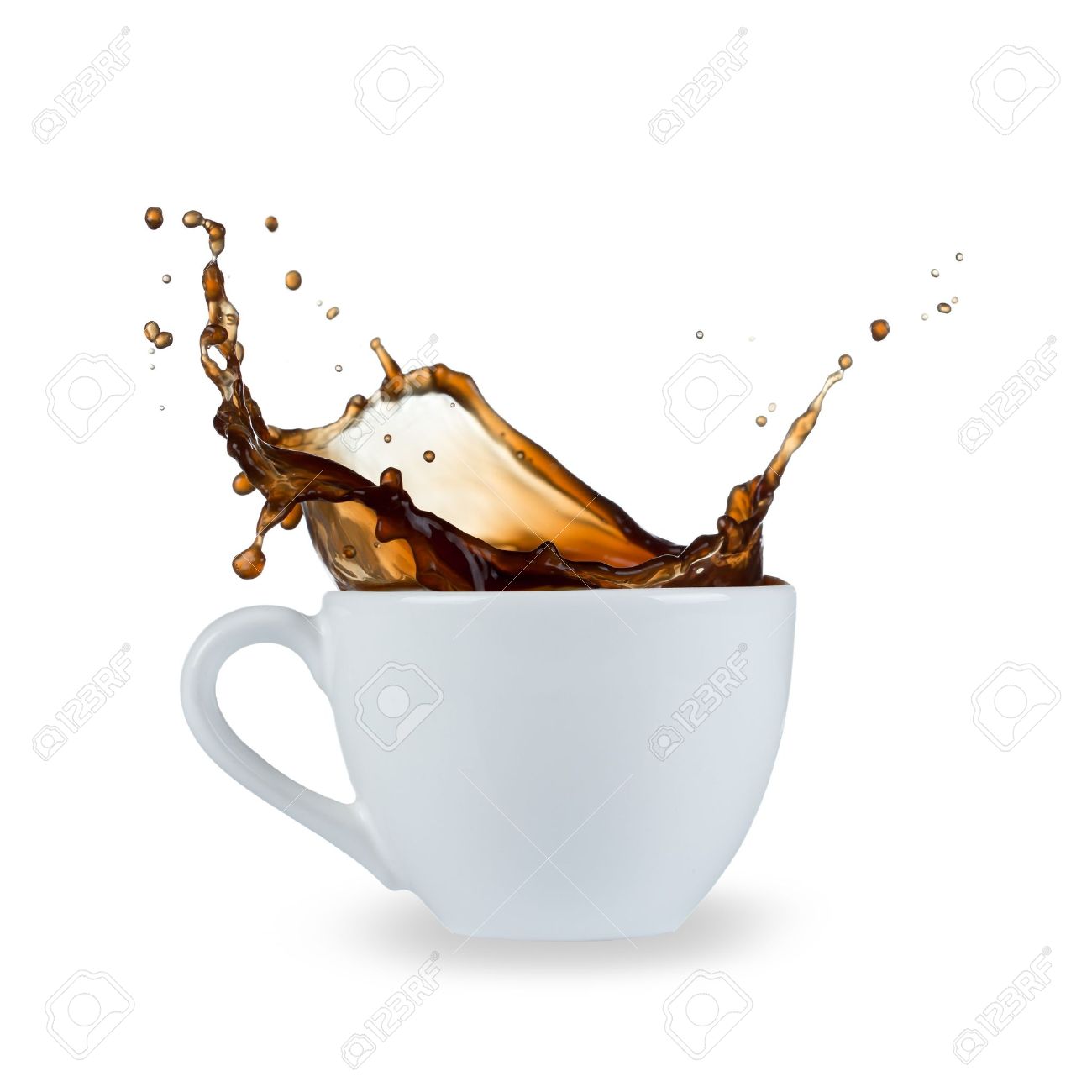 Coffee Splash Isolated On White Background Stock Photo Picture And Royalty Free Image Image 20303895
