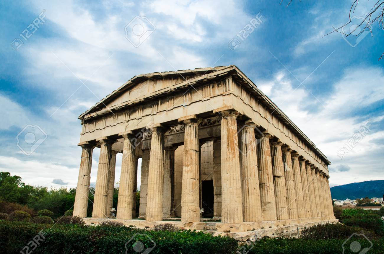 Stock Photo The Temple Of Hephaestus In Agora Athens Greece Stock Photo The Temple Of Hephaestus In Agora Athens Greece