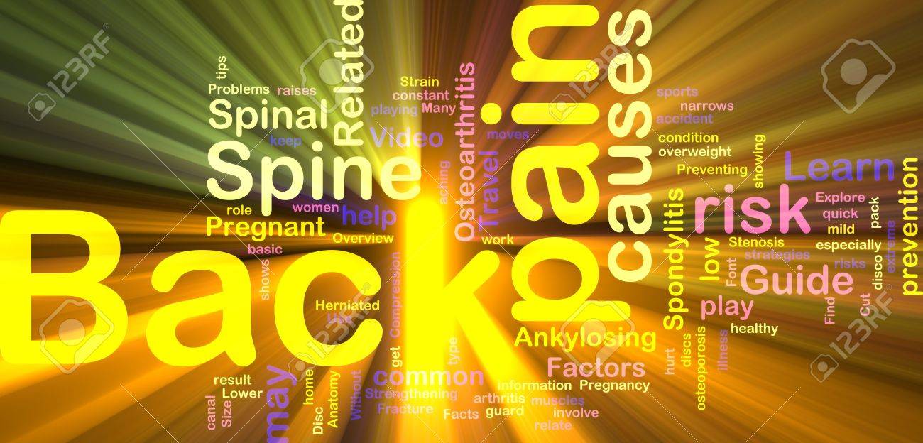 Word cloud concept illustration of back pain glowing light effect - 5158544 Word cloud concept illustration of back pain glowing light effect - 5158544