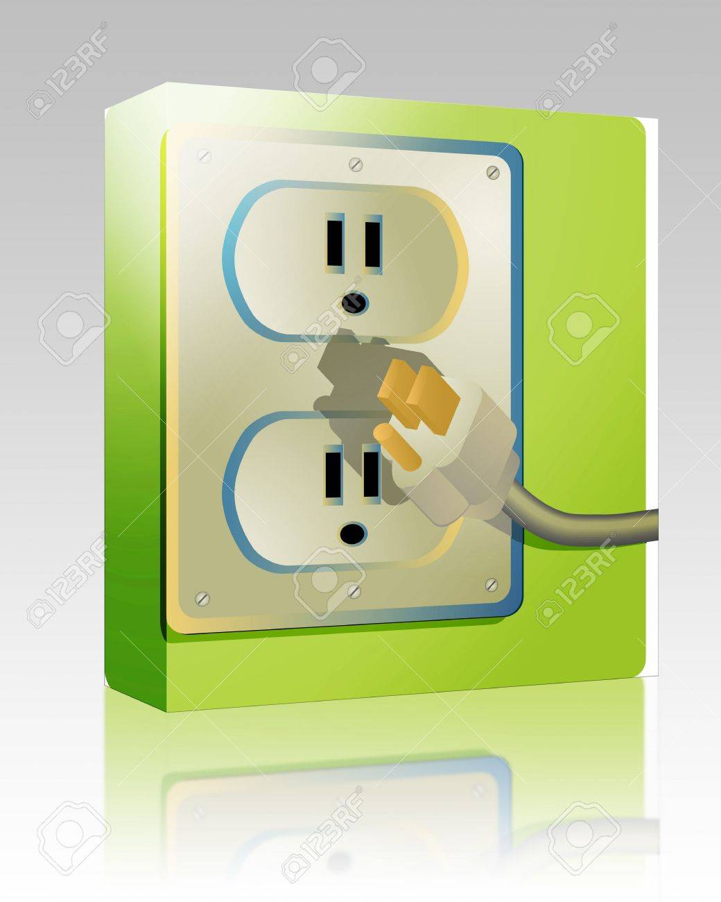 Paquete De Software Cuadro Toma De Corriente Eléctrica Y Plug, Enchufe De Pared Nos De Estilo Fotos, Imágenes Y Fotografía De Archivo Libres De Derecho. Image 6164331.