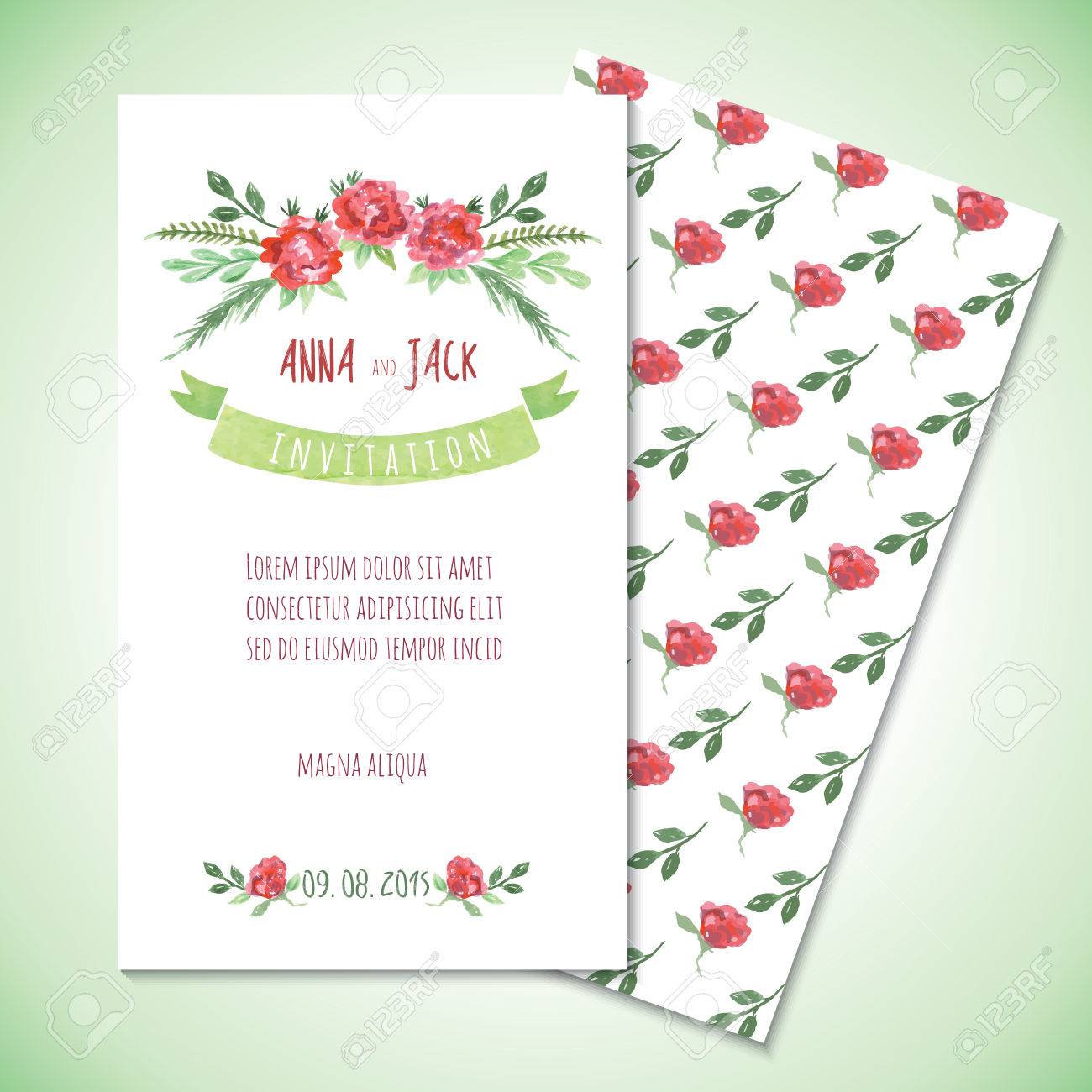 watercolor card templates for wedding invitation save the date save the date cards template