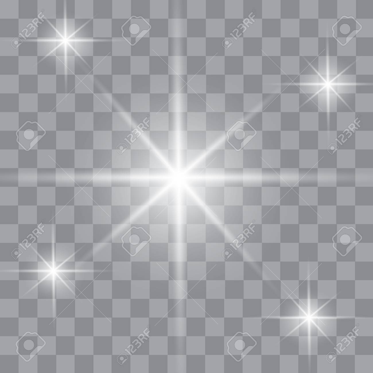 Explosion De Luz Que Brilla Intensamente Blanca Explosion Con Transparente Ilustracion Del Vector Para La Decoracion Del Efecto Fresco Con Destellos De Rayos Lucero Brillo Transparente Degradado Brillo Llamarada Brillante Textura Deslumbrante