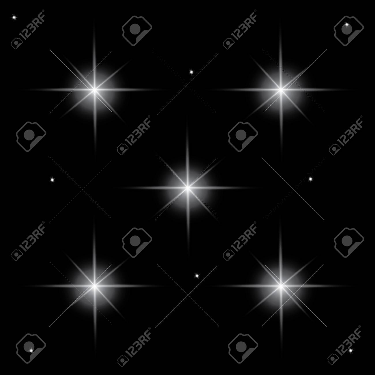 透明と白の輝く光バースト爆発 レイとクールな効果の装飾のためのベクトル図の輝き 明るい星 グラデーションの透明な輝きキラキラ明るいフレア テクスチャをまぶしさ のイラスト素材 ベクタ Image