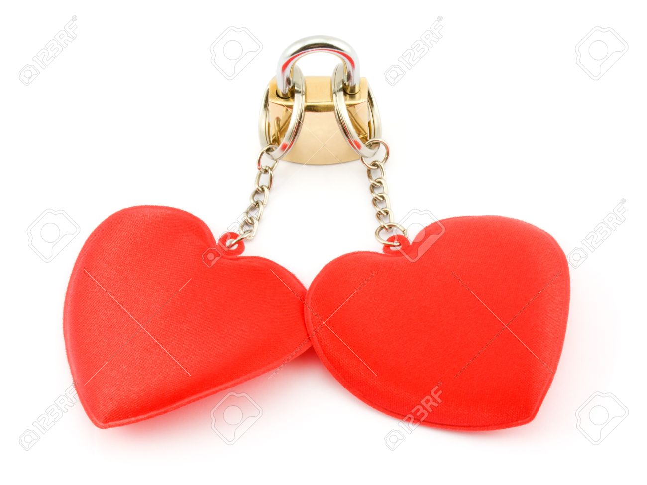 two hearts on the lock stock photo picture and royalty free image