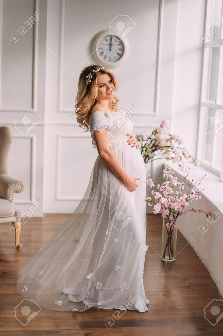 Vestidos Maternos Vestido Maternidad Blanco Vestido Blanco Para