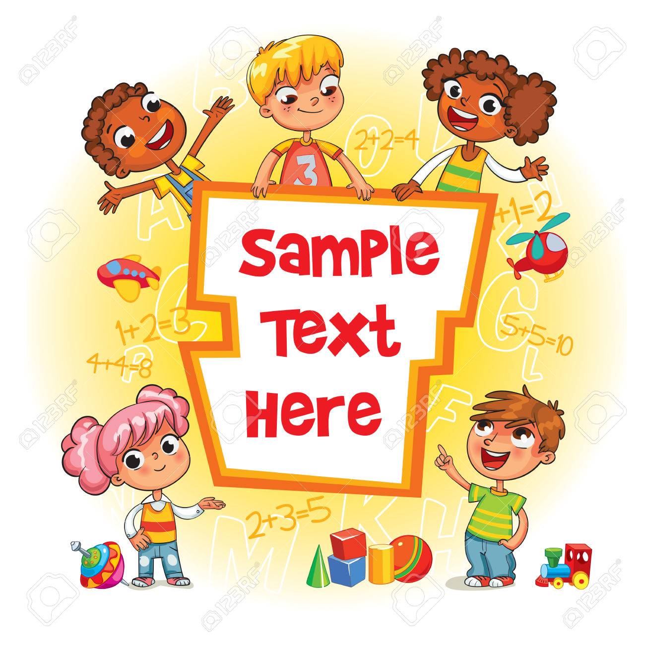 Children Book Cover Template For Advertising Brochure Ready Royalty Free Cliparts Vectors And Stock Illustration Image