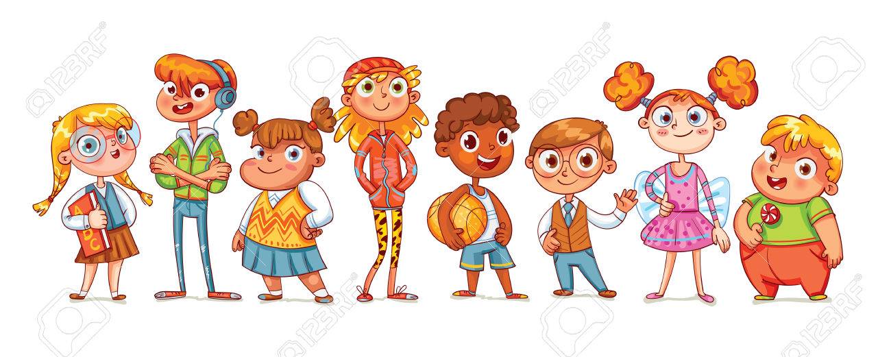 fila niños