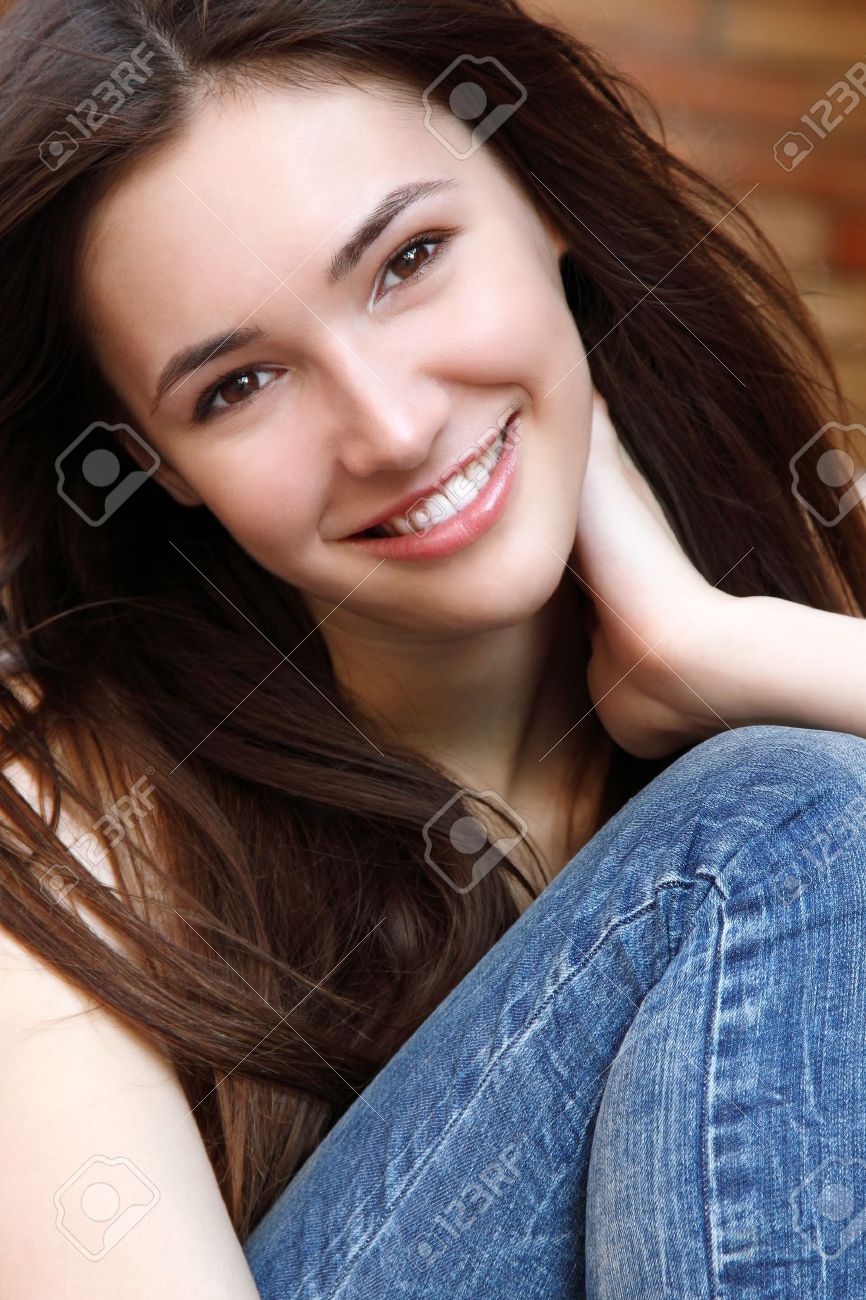 Petite Teen Girl Smiling