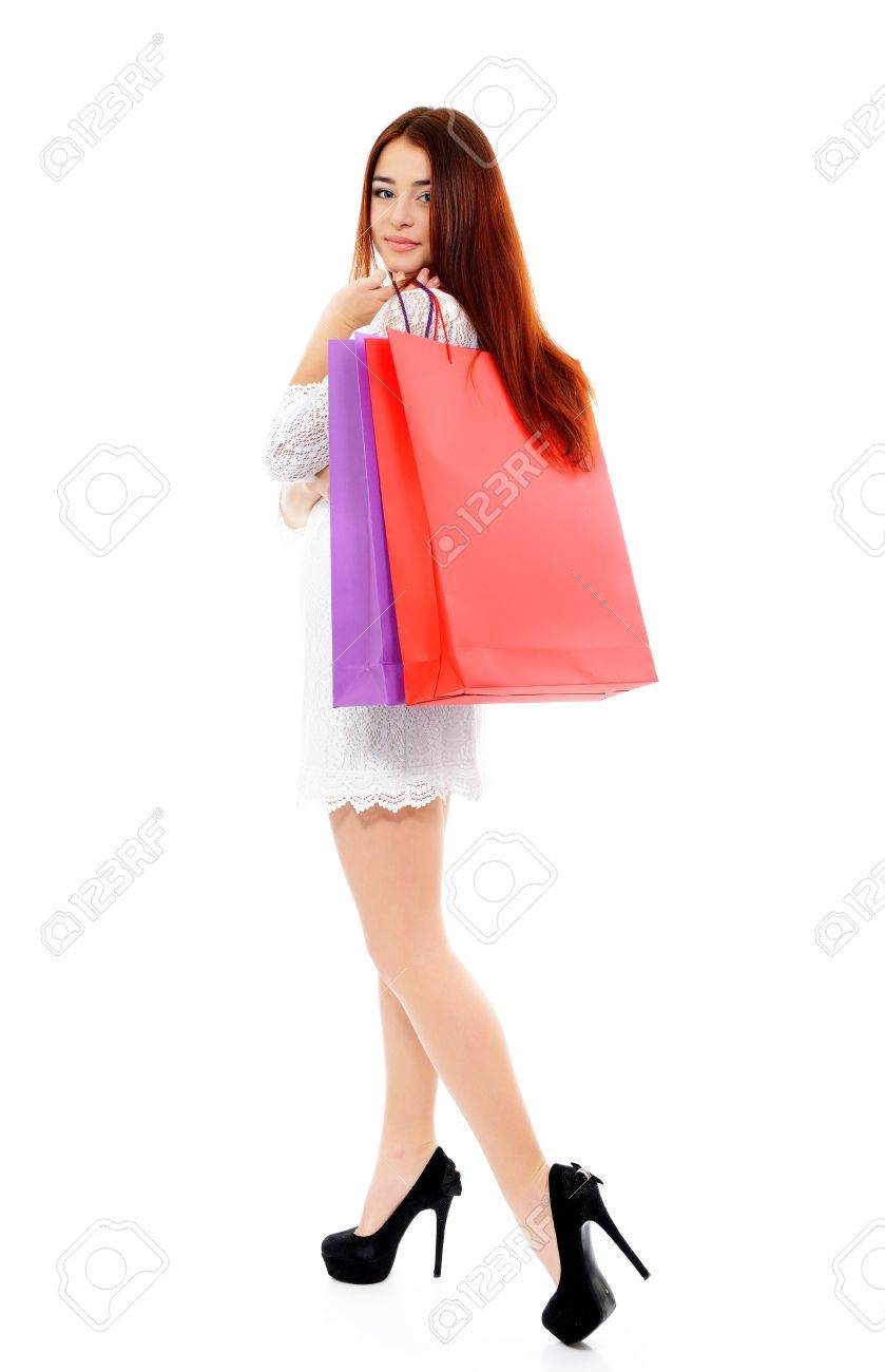 shopaholic shopping girl young