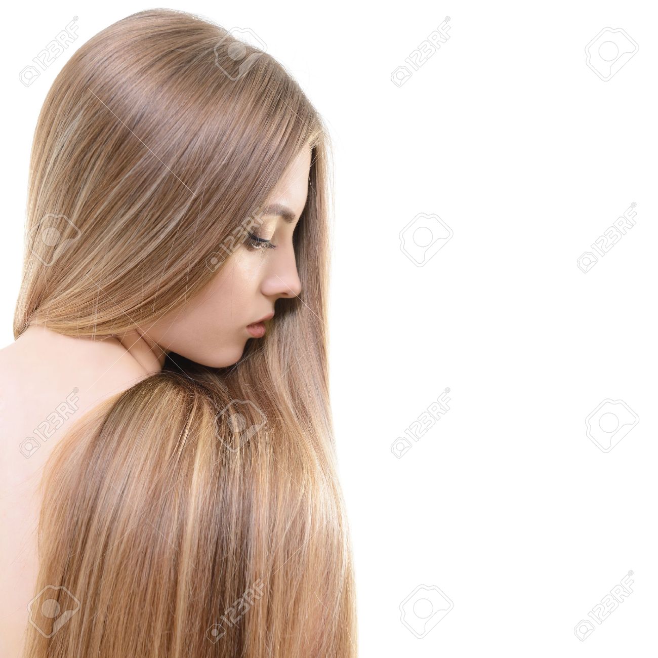 髪の毛 健康な長い髪と美しいボンドガール Haicare や髪型 の写真素材 画像素材 Image