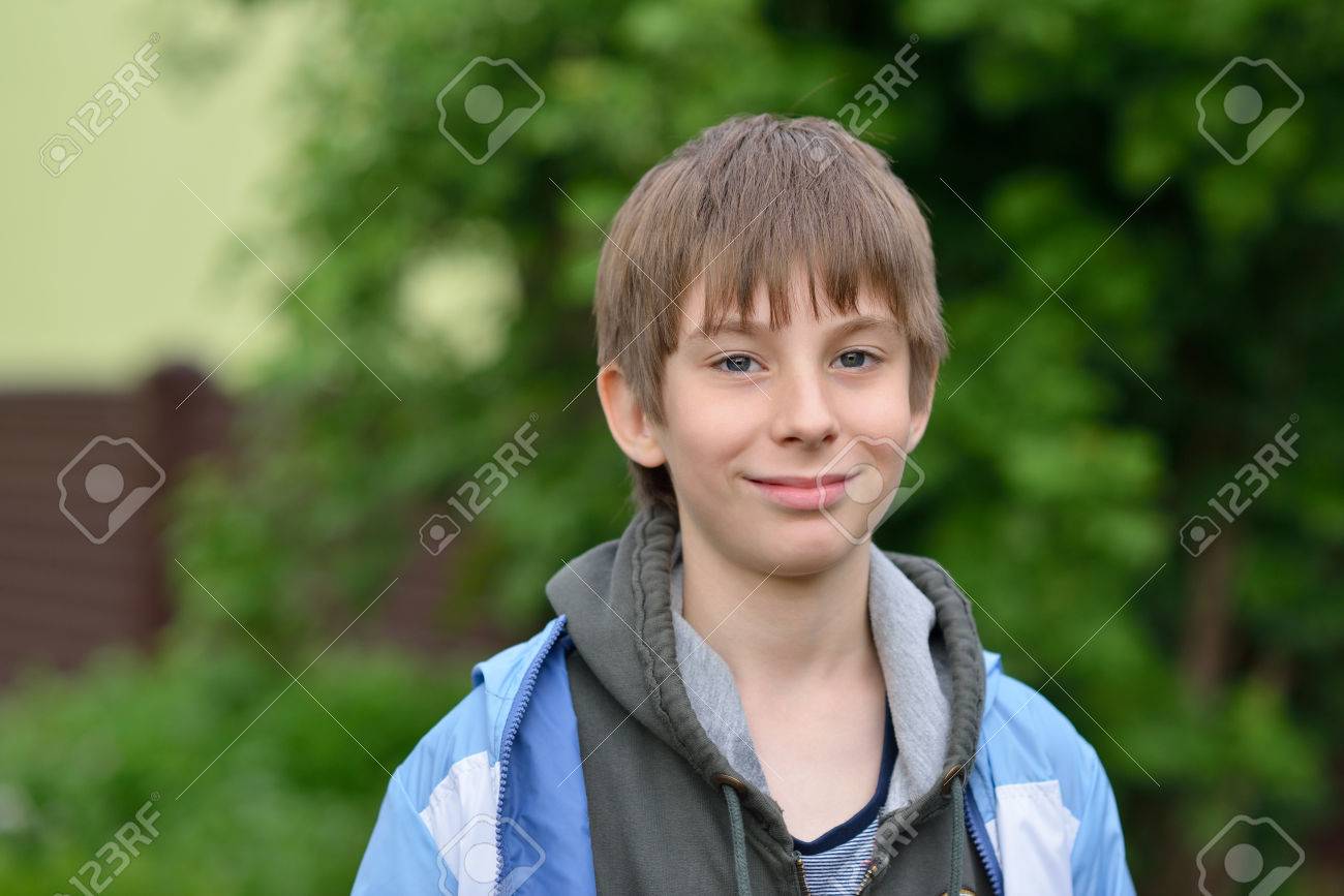 boy outdoor portrait of