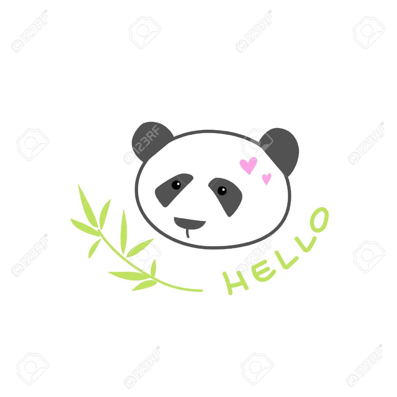 A Simple Image Of A Panda S Head Hand Draw Lettering Hello Royalty Free Cliparts Vectors And Stock Illustration Image A Simple Image Of A Panda S Head Hand Draw Lettering Hello Royalty Free Cliparts Vectors And Stock Illustration Image