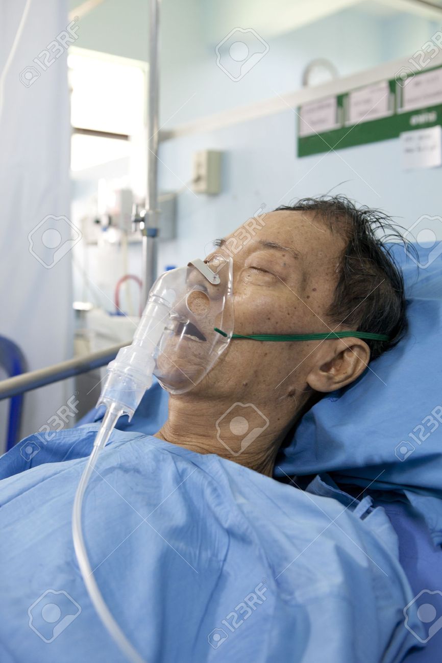 person on oxygen