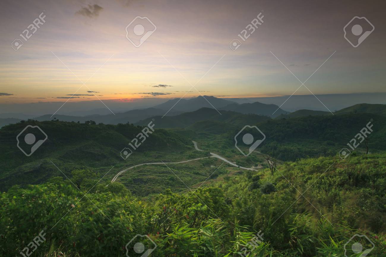 mountain scene backdrop
