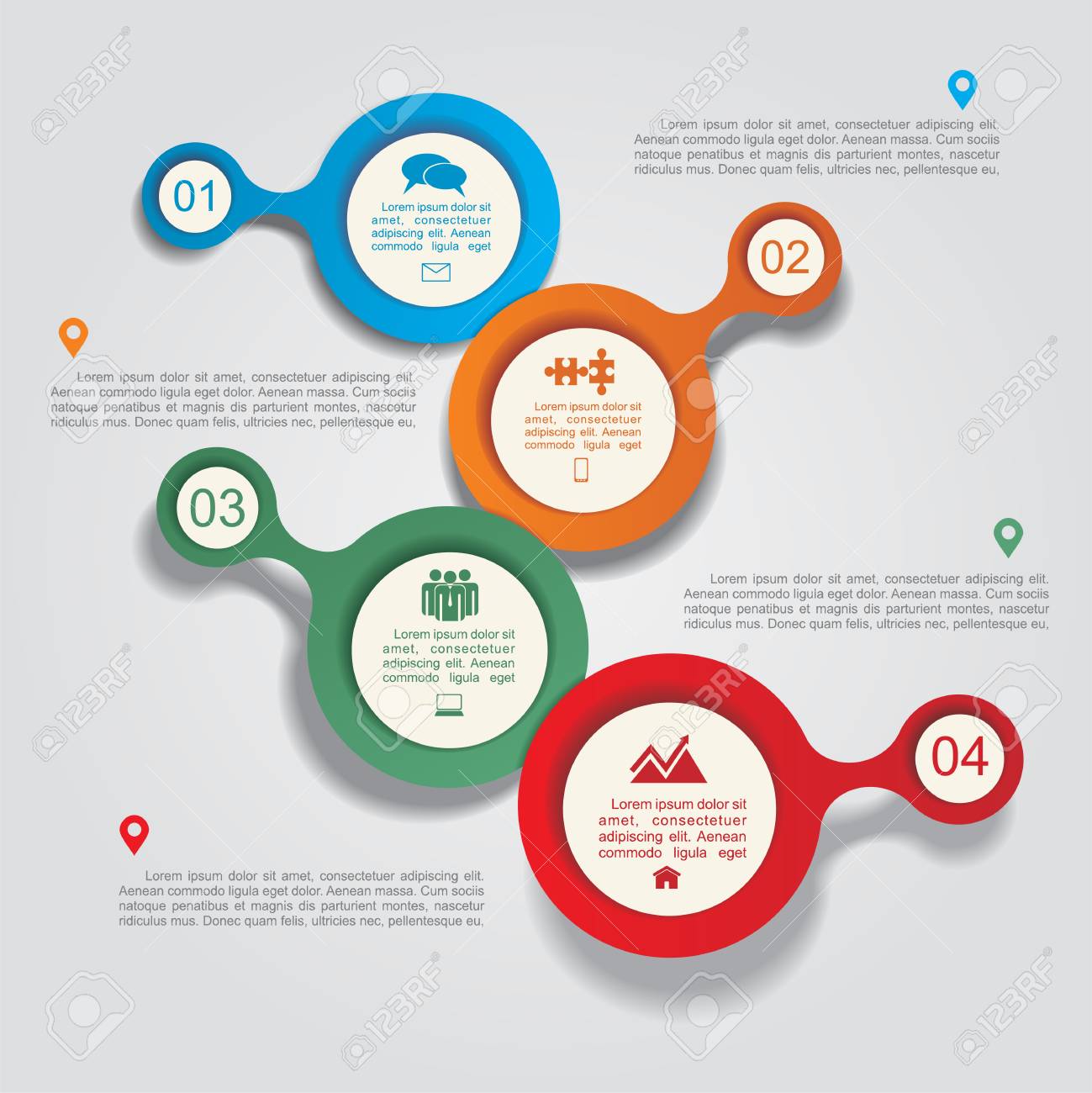 Infographic design template with elements and icons. Vector - 40822875 Infographic design template with elements and icons. Vector - 40822875