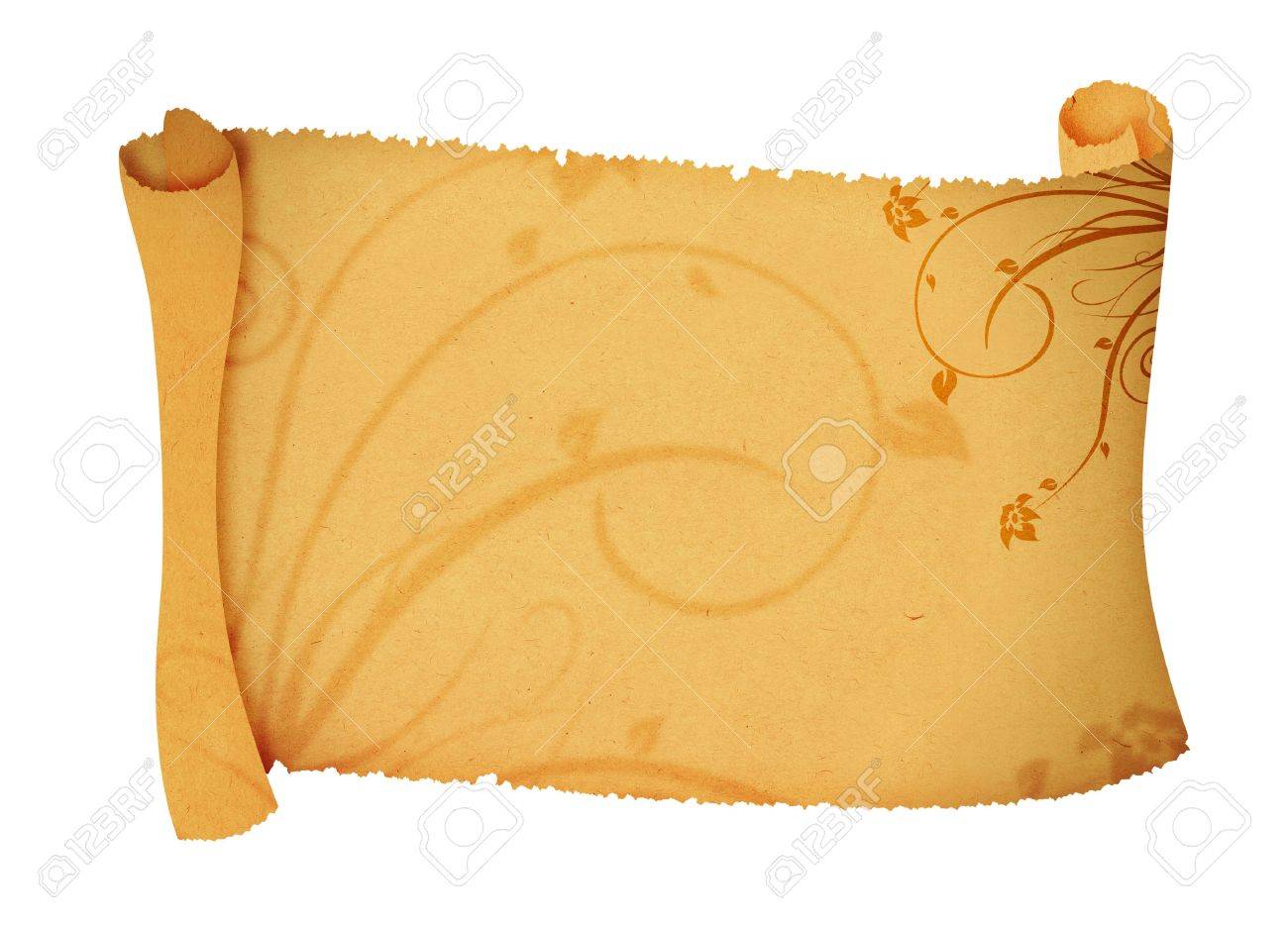 old scroll background for your messages and designs with ornaments