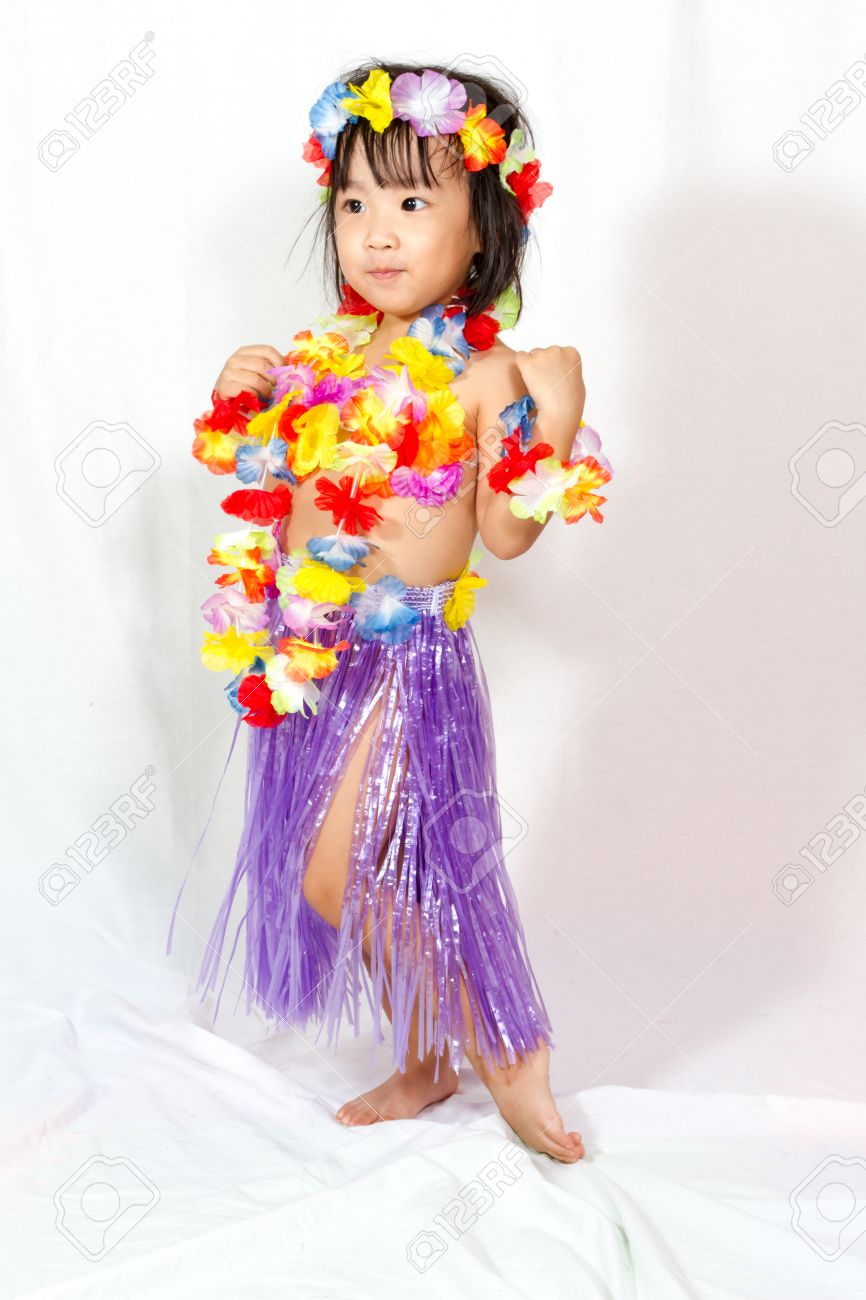 hawaiian dress up for little girl
