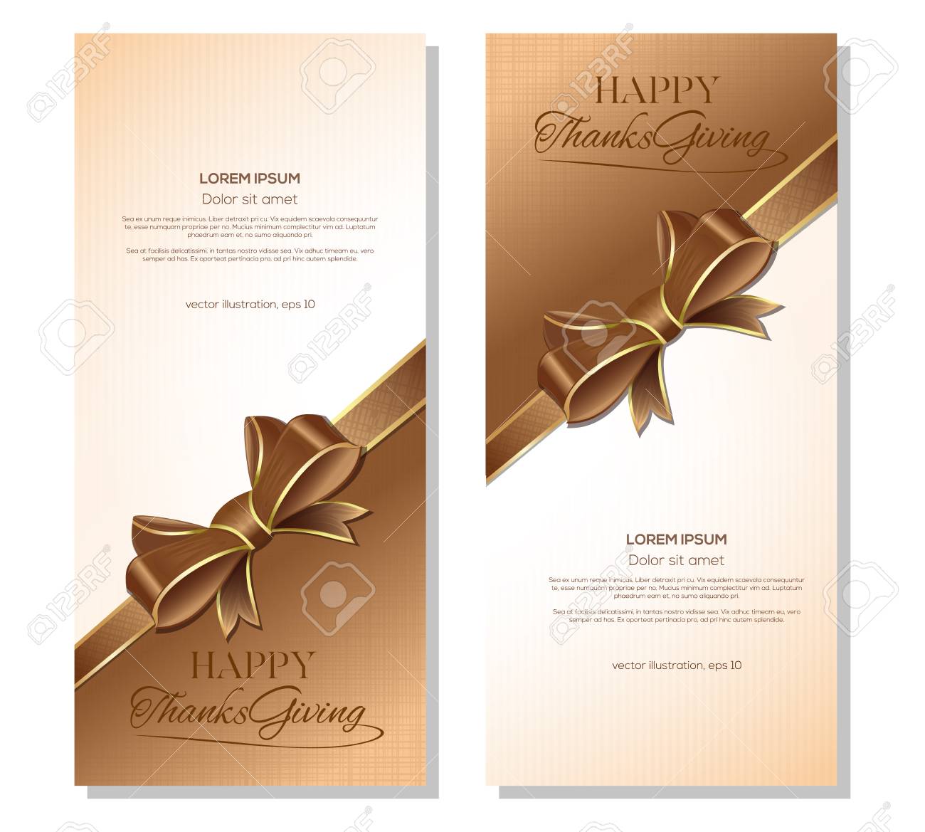 thanksgiving lettering card design vertical banners template