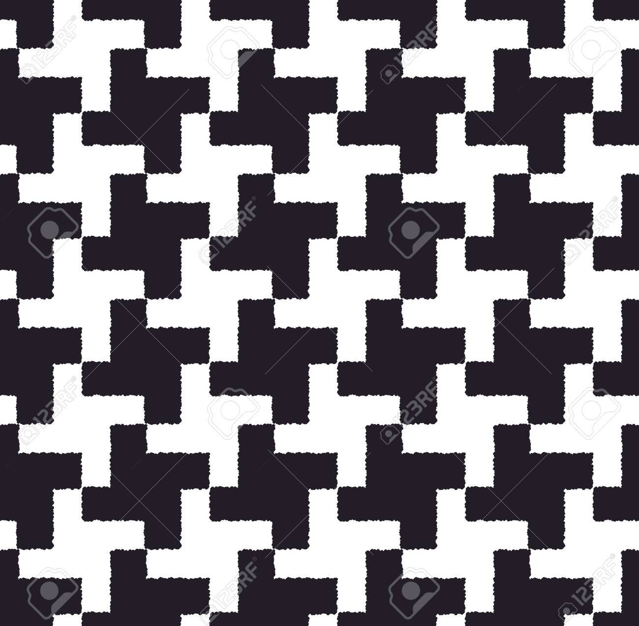 シームレスな市松模様の千鳥格子パターンのイラスト素材 ベクタ Image