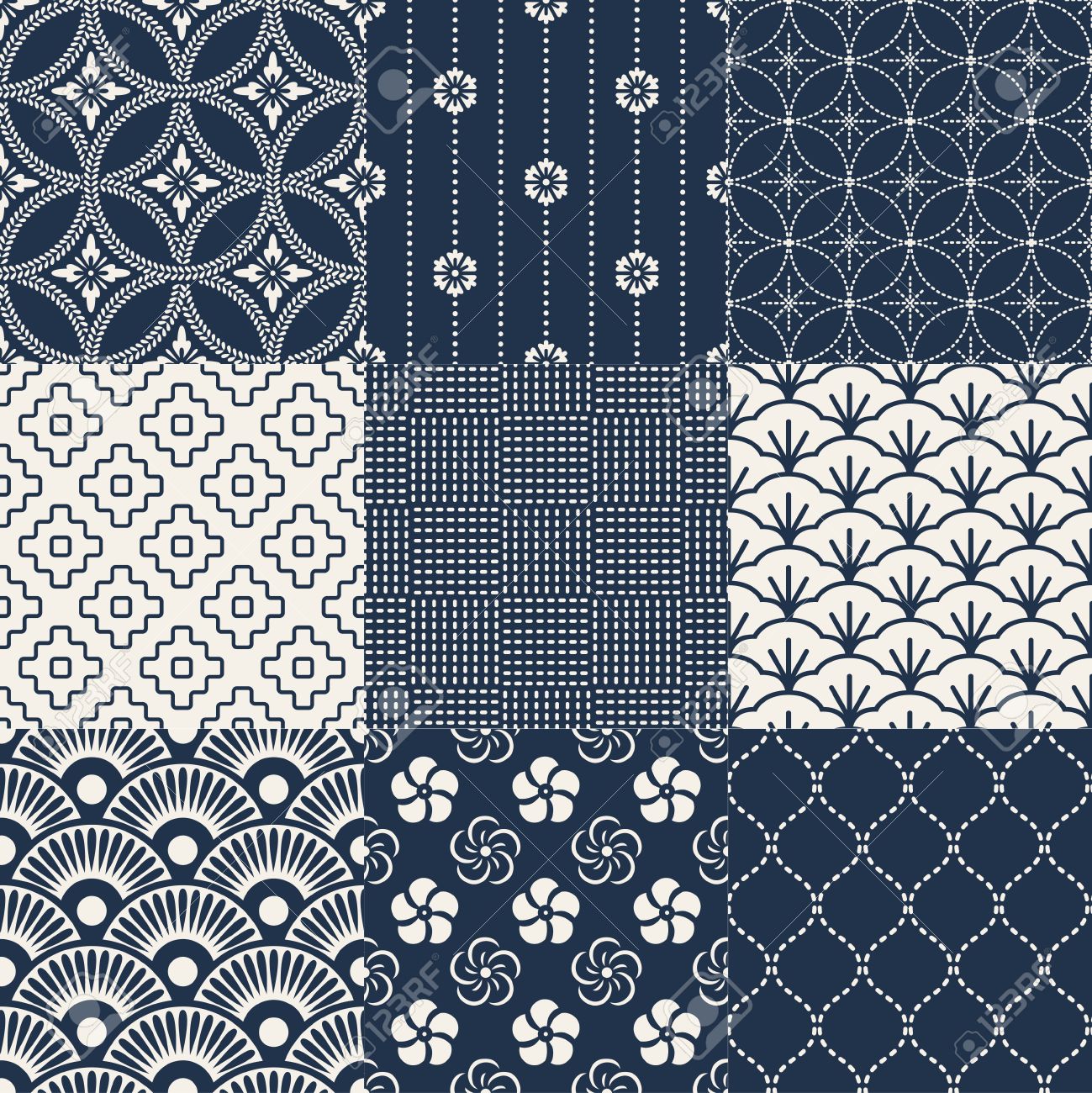 traditional japanese bolsa patterns