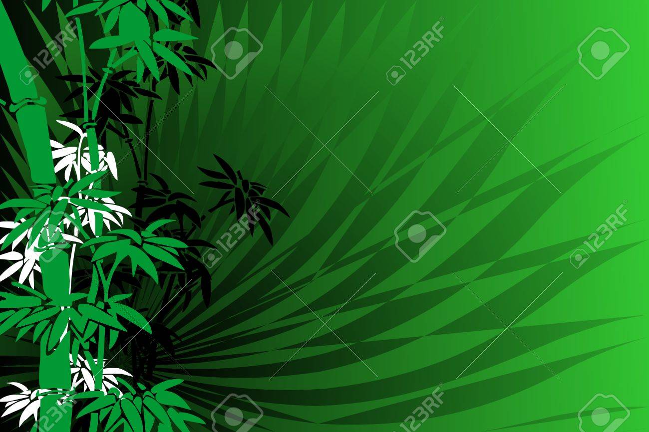 Abstrac background with green bamboo illustration - 10889108 Abstrac background with green bamboo illustration - 10889108
