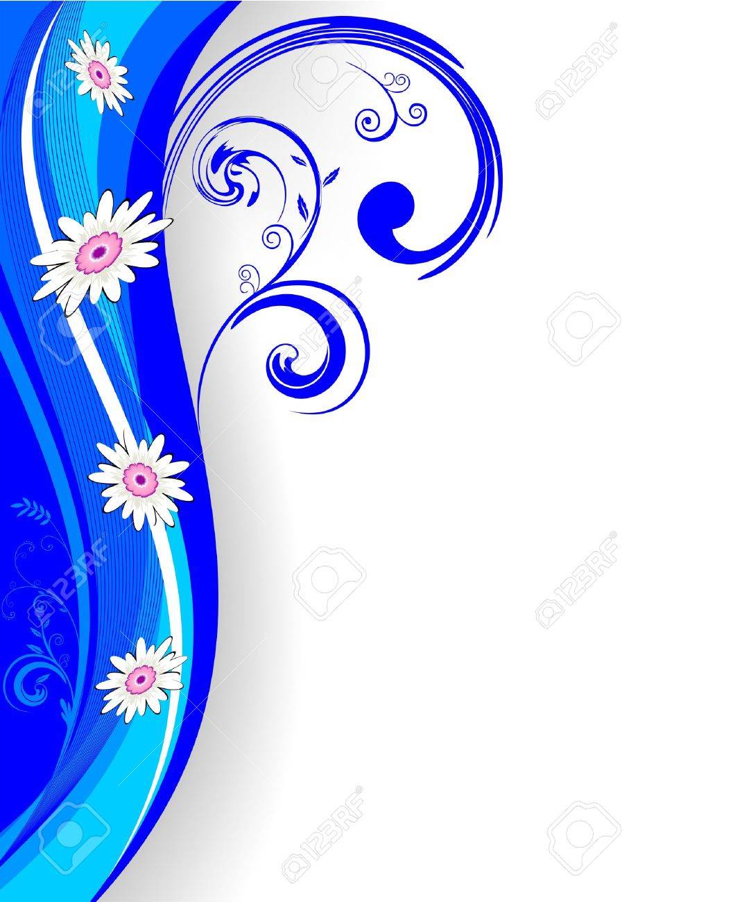 Abstract Floral motif for background or wallpaper - 10889111 Abstract Floral motif for background or wallpaper - 10889111