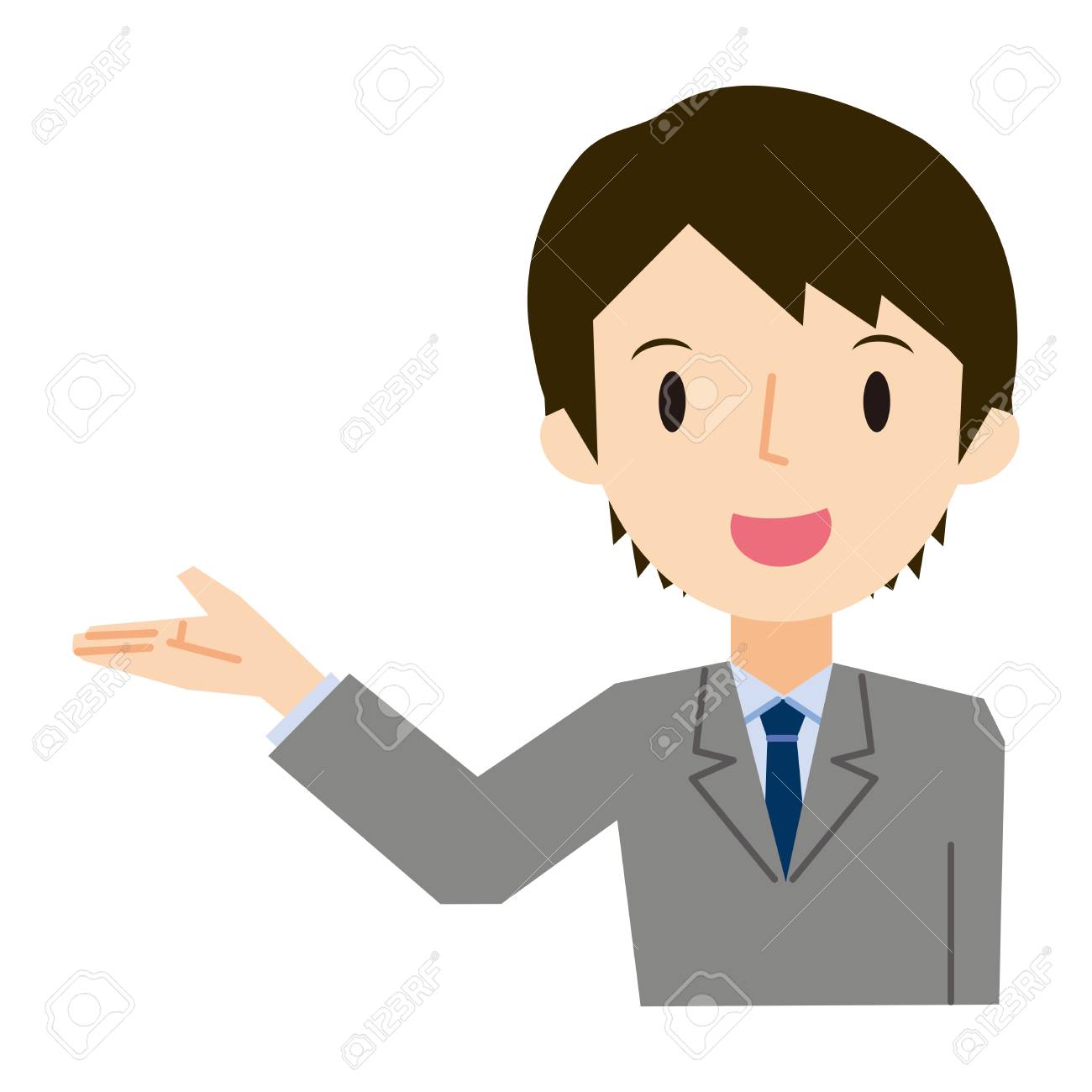 ビジネスマンのご紹介のイラスト素材 ベクタ Image