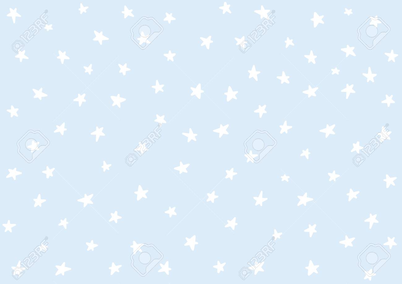 Doodle Stars Art Vector Stars Isolated Background Pattern For Children Babies Toddlers Night Sky Hand Drawn Backdrop For Baby Shower Decoration Wallpaper Vintage Design Retro Style Confetti Clip Art Libres De Droits