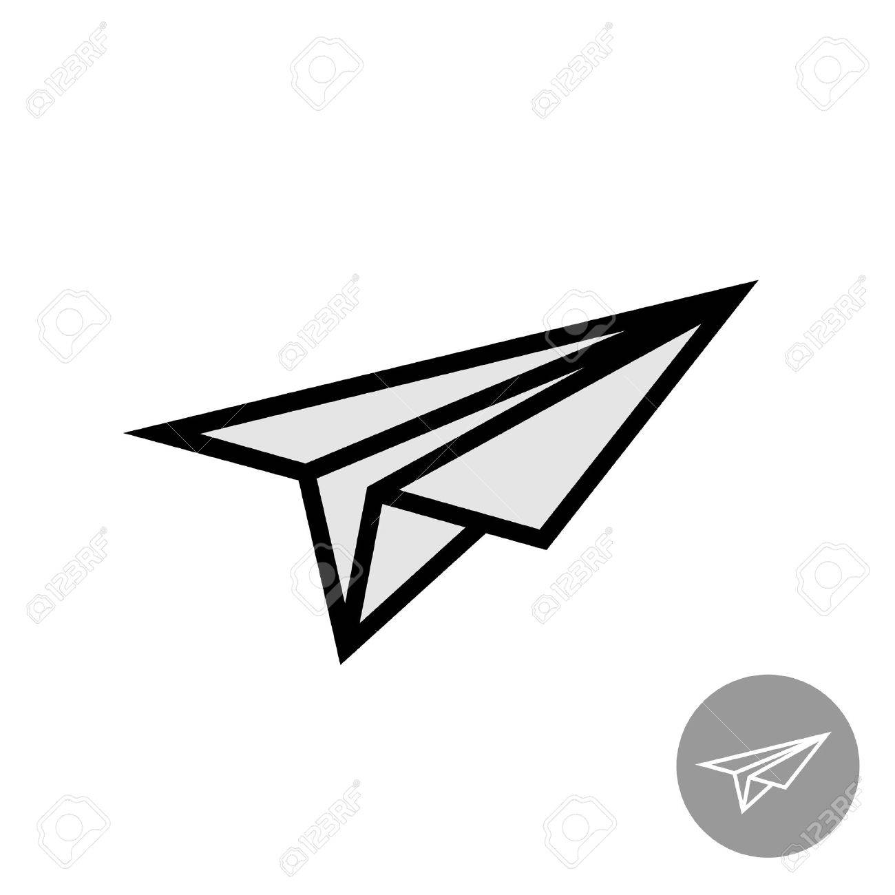 紙飛行機のシンプルなアイコンのイラスト素材 ベクタ Image 紙飛行機のシンプルなアイコンのイラスト素材 ベクタ Image