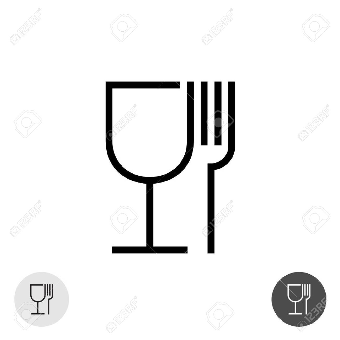 Gabel Und Glas Einfachen Schwarzen Zeichen Symbol Fur Den Einsatz Im Paket Layout Design Lizenzfrei Nutzbare Vektorgrafiken Clip Arts Illustrationen Image 42299125