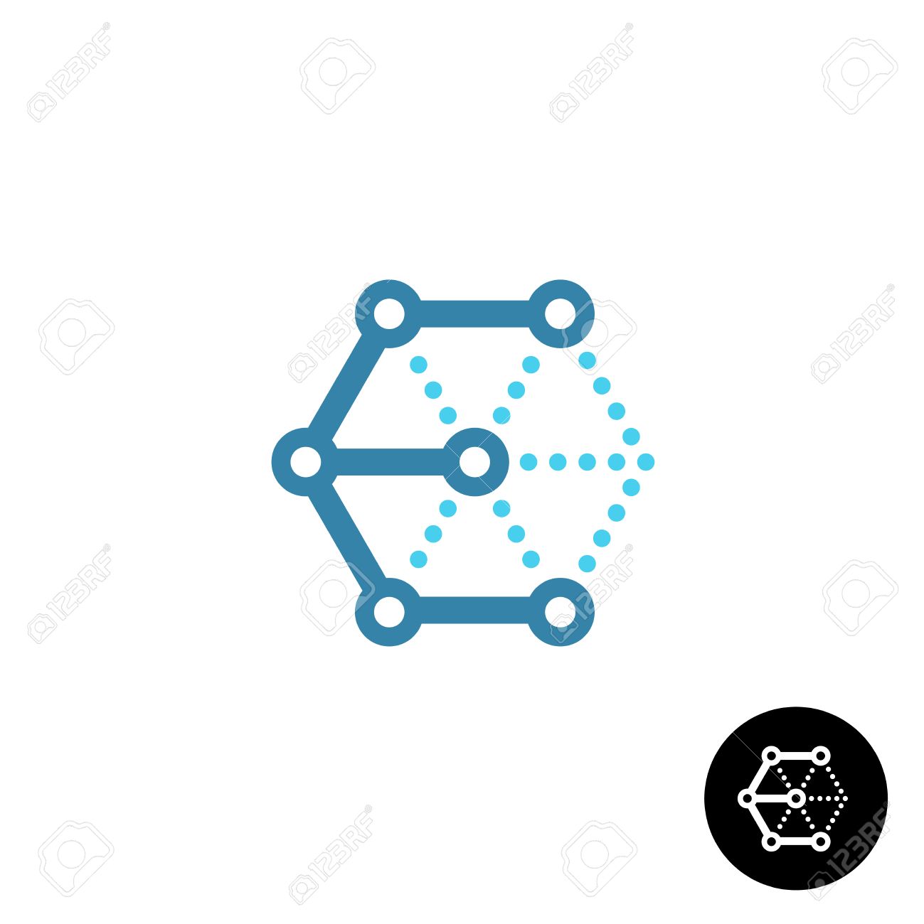 Letter E Cube 3d Tech Wireframe Logo Royalty Free Cliparts Vectors And Stock Illustration Image